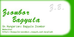 zsombor bagyula business card